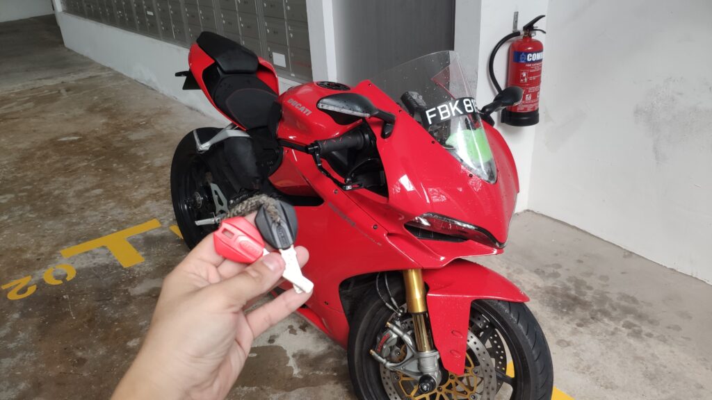Ducati Panigale key duplicated