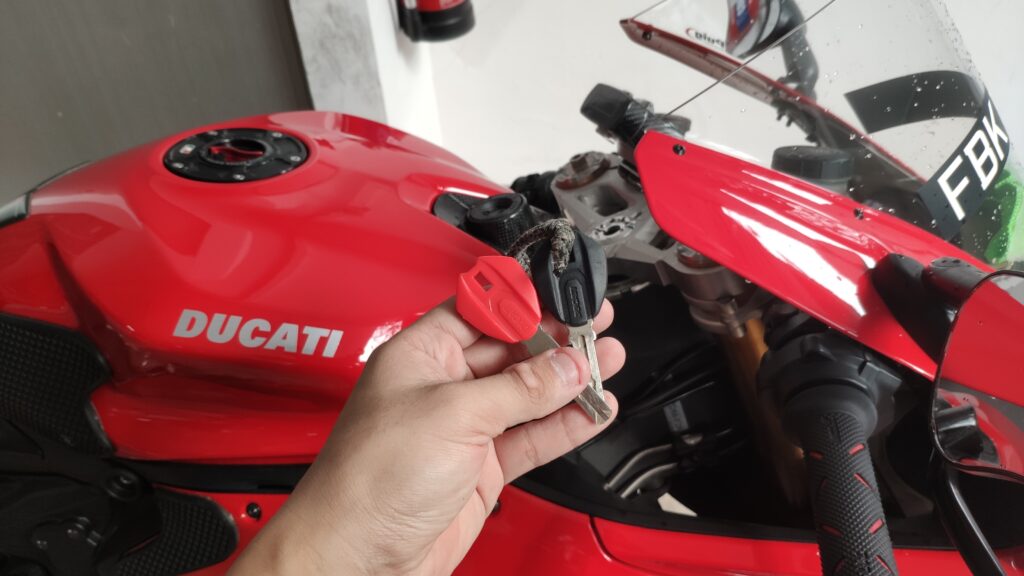 Ducati Panigale key duplicated