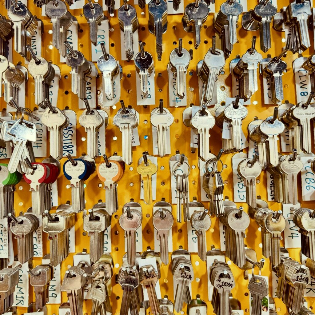 Many types of key blank