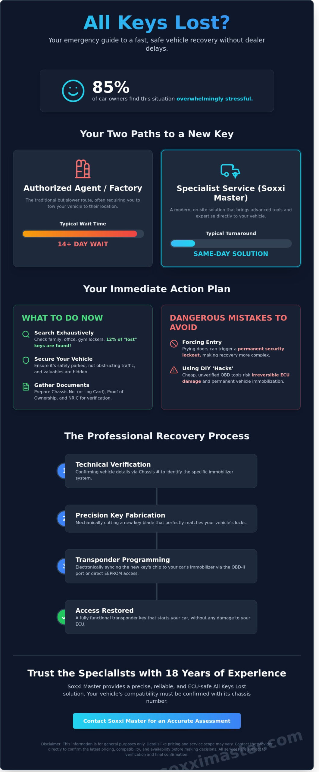 All Keys Lost Solution: A Professional Guide to Car Key Recovery in Singapore
