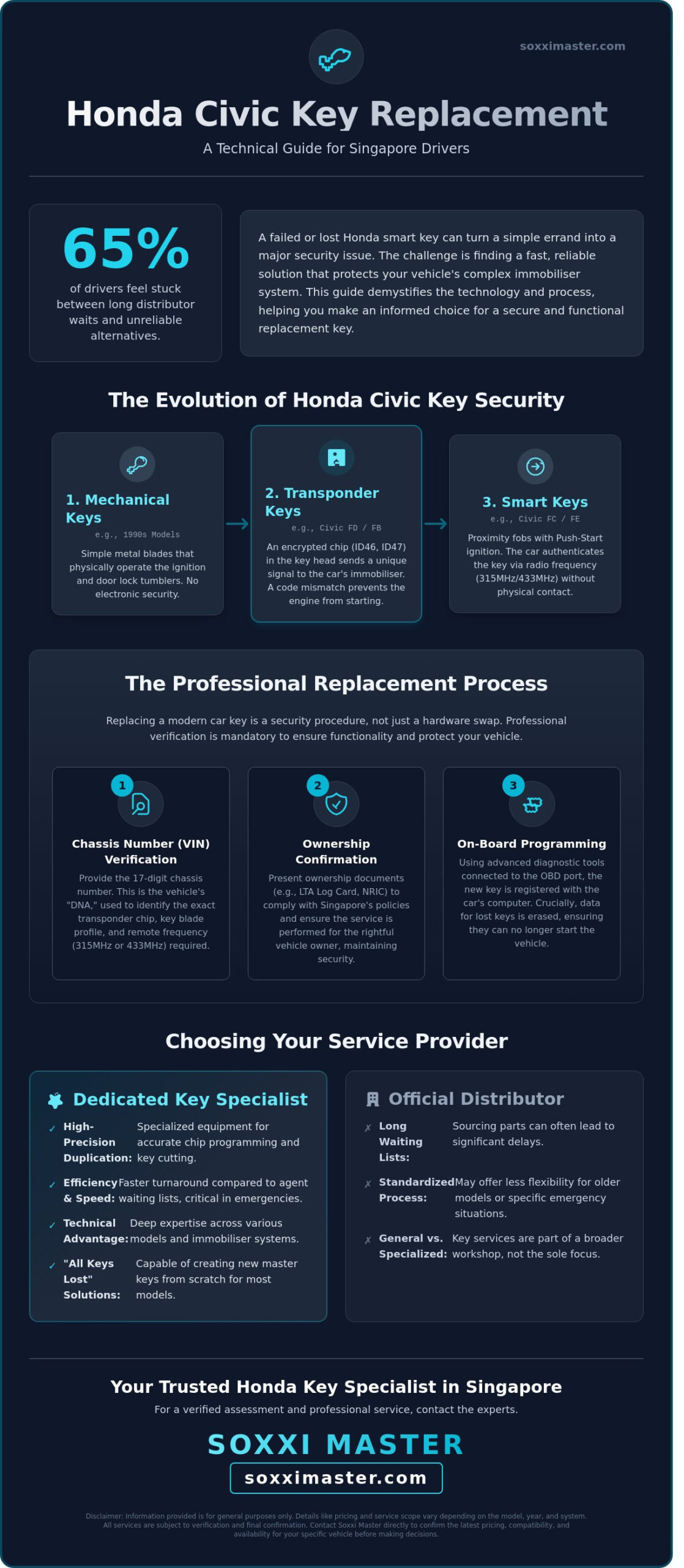 Honda Civic Key Replacement in Singapore: A Specialist Guide