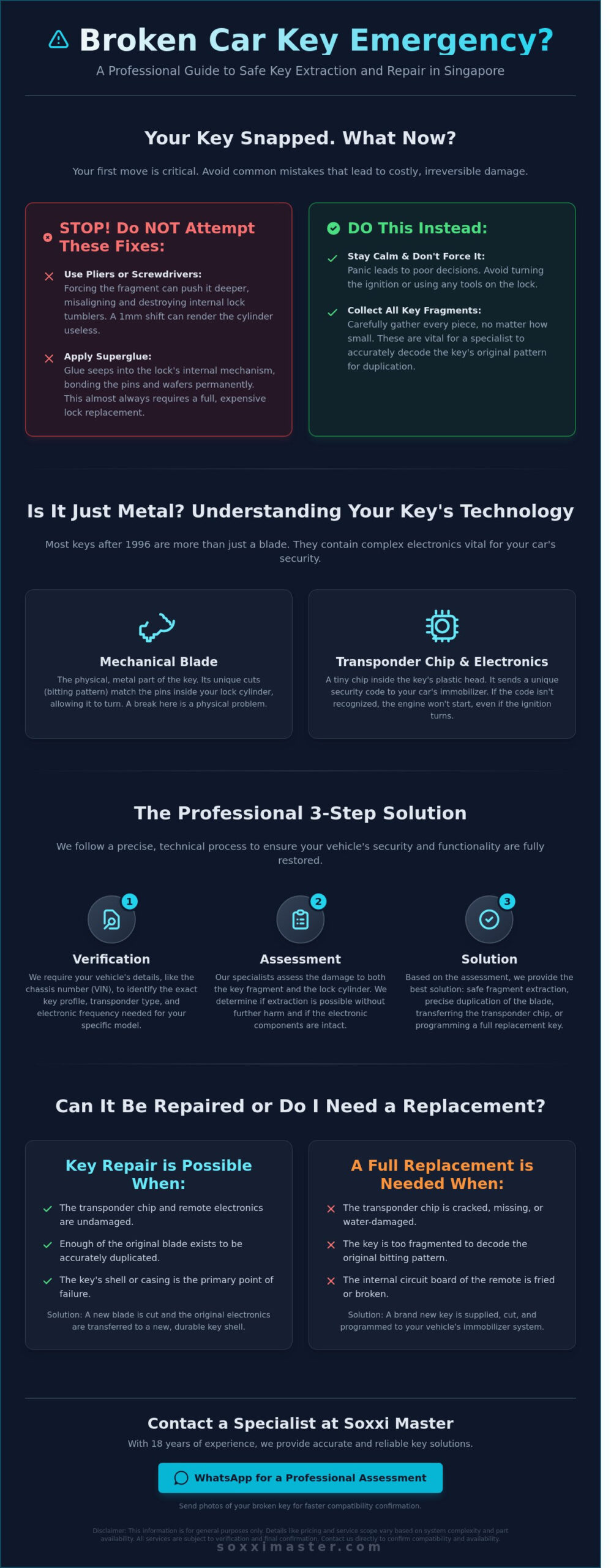 Professional Broken Key Repair and Replacement in Singapore