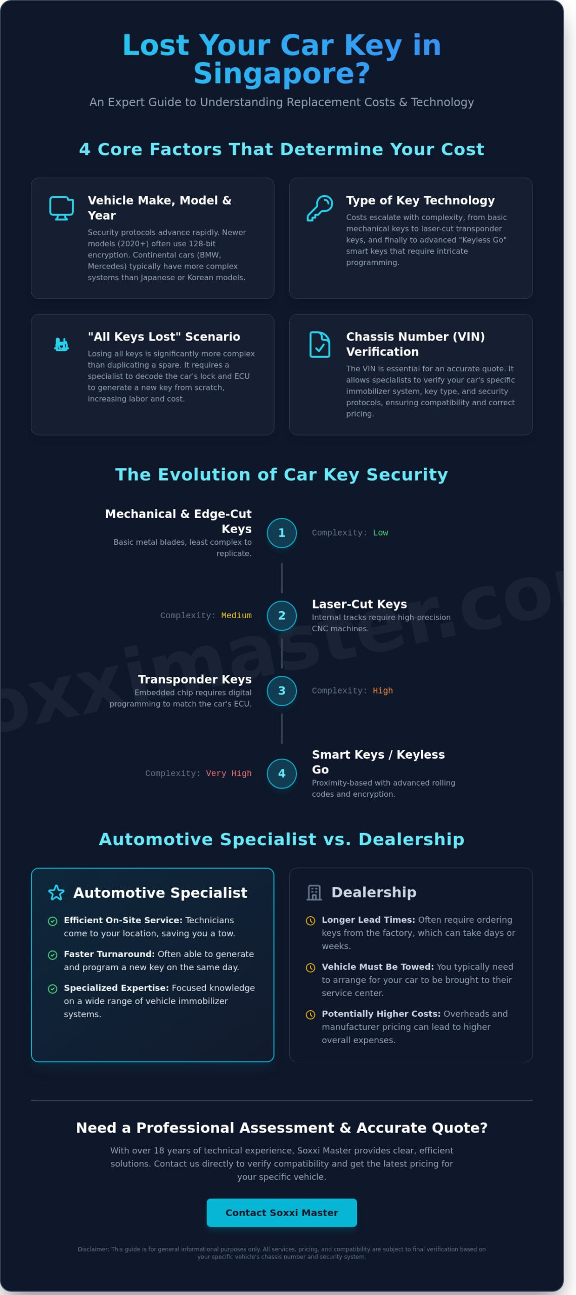 Understanding the Cost to Replace Lost Car Keys in Singapore: 2026 Specialist Guide