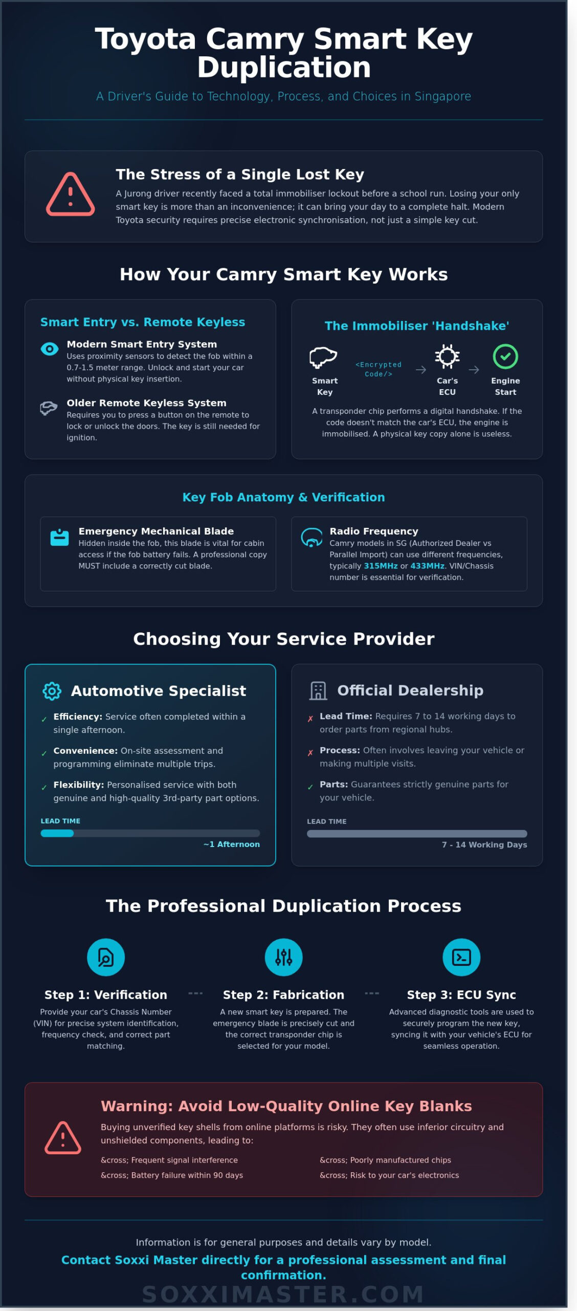 Toyota Camry Key Fob Copy Singapore: A Specialist’s Guide to Duplication