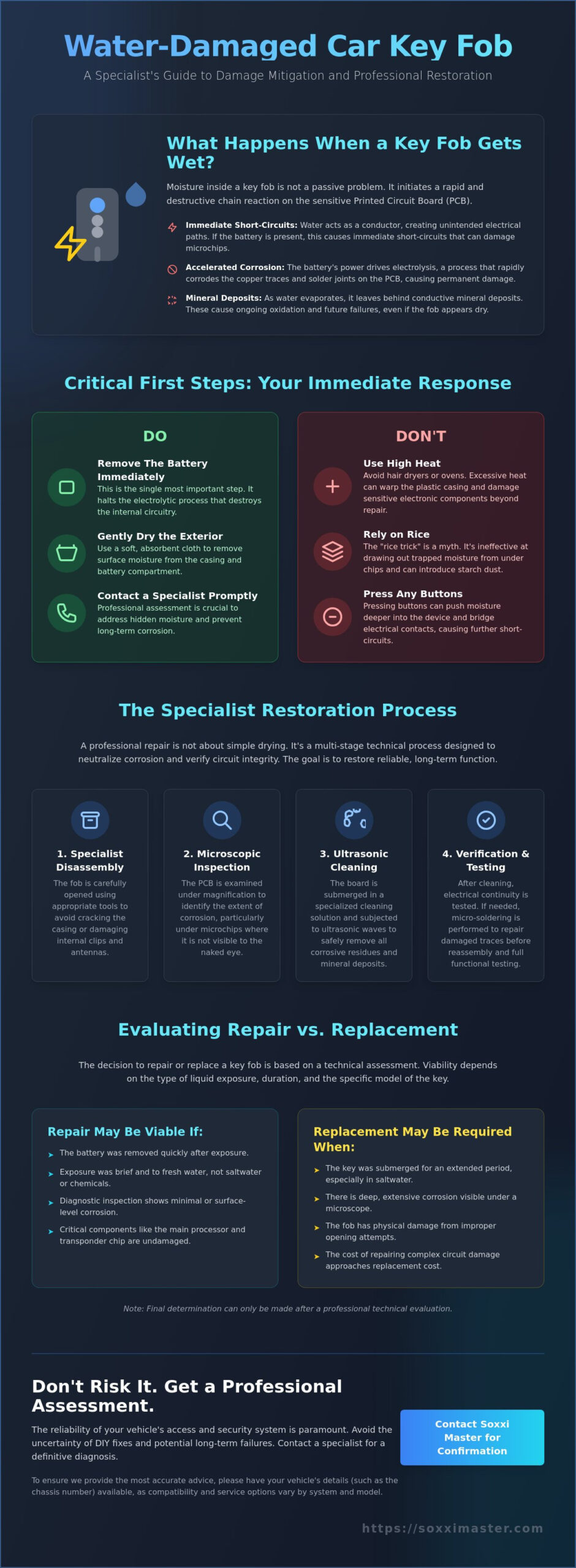 Water Damaged Car Key Fob Repair: A Professional Specialist Guide (2026)