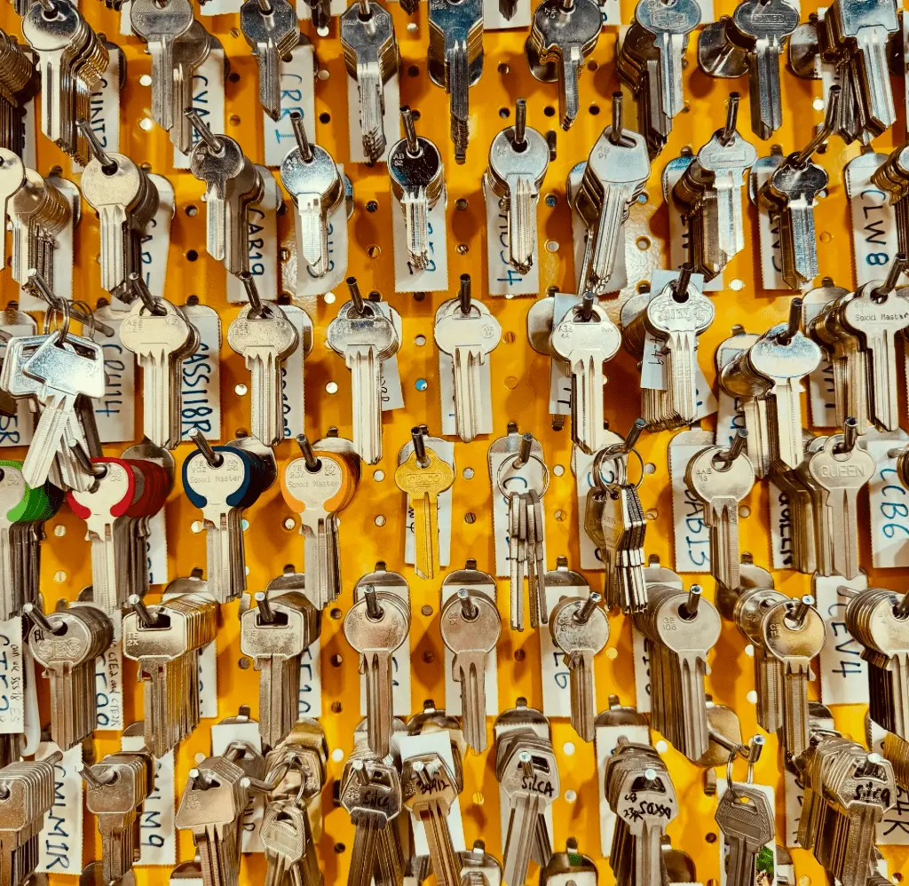 All types of key blanks