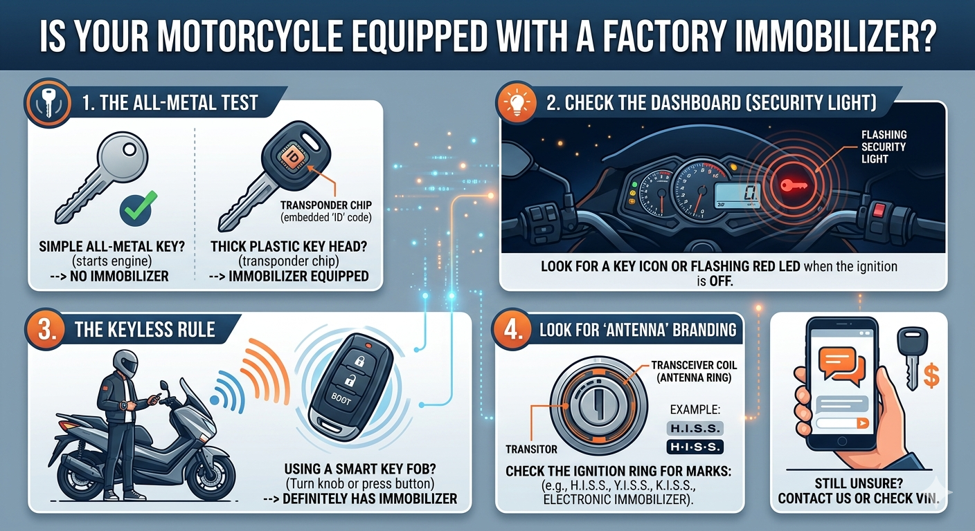 motorbike chip key info