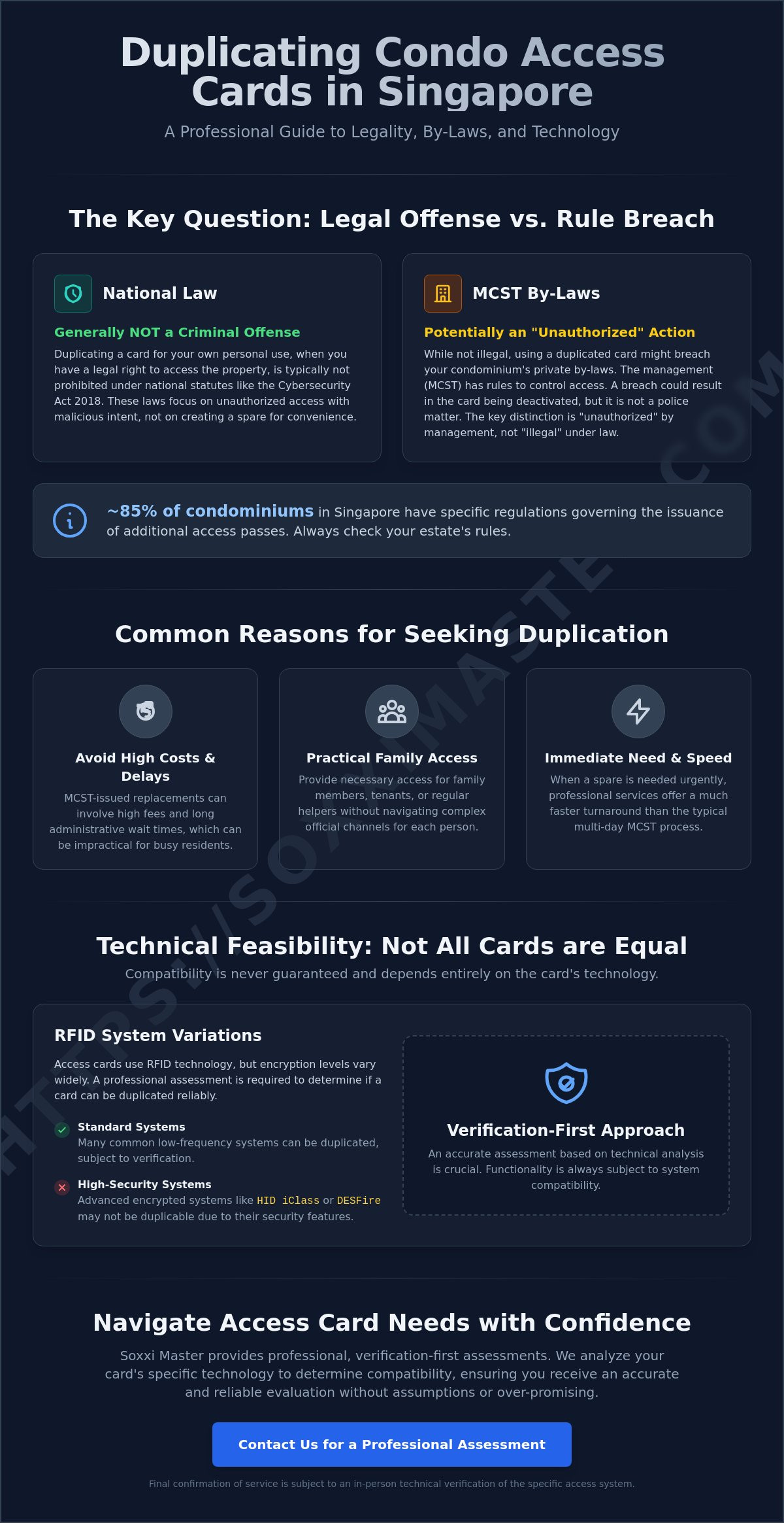 Is It Legal to Duplicate Condo Access Cards in Singapore? A Professional Guide (2026)