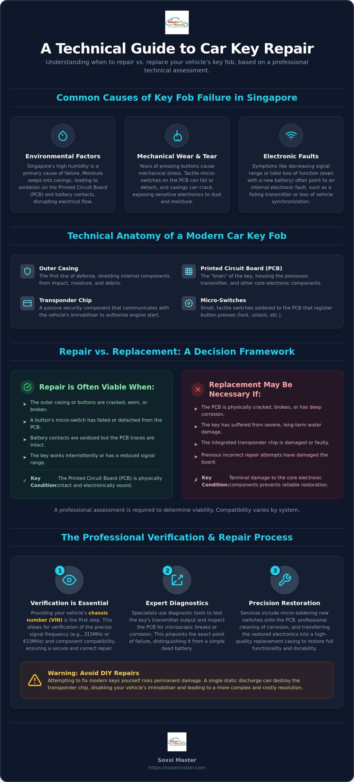 Car Key Repair Cost in Singapore: A Specialist’s Guide to Remote Restoration