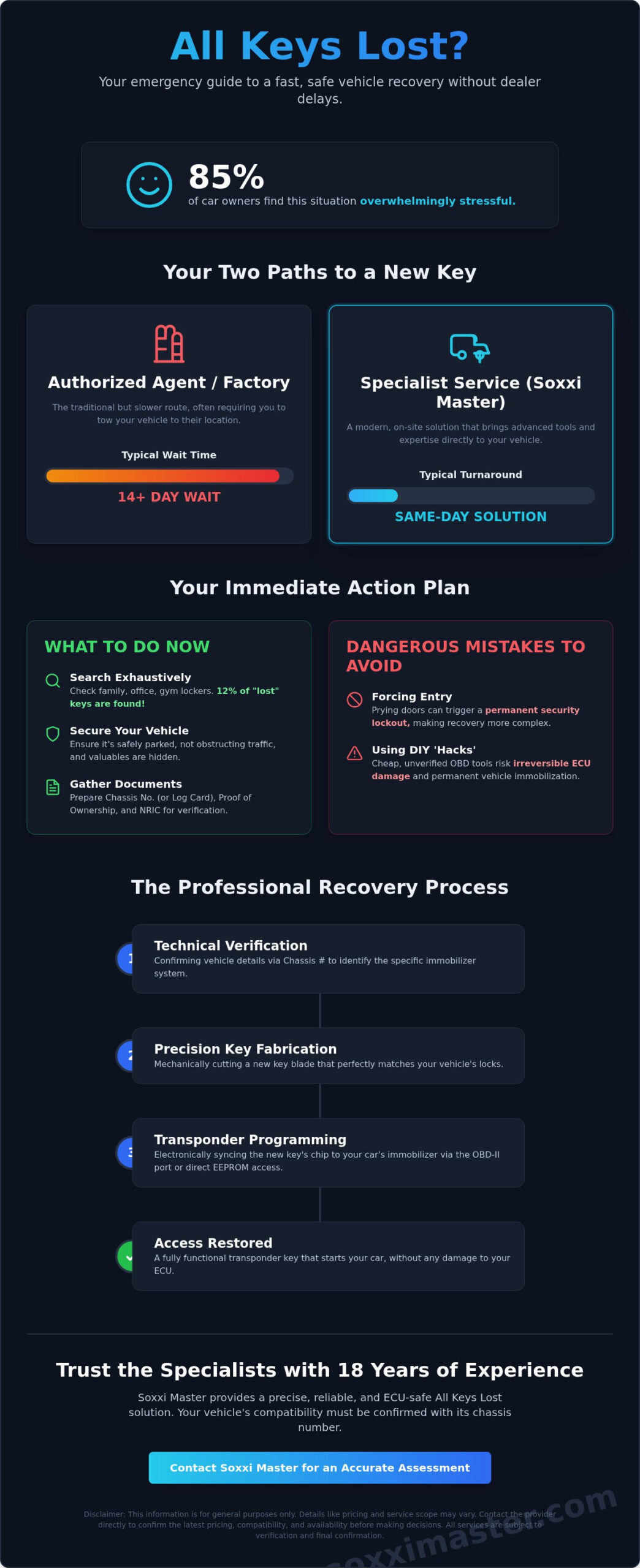 All Keys Lost Solution: A Professional Guide to Car Key Recovery in Singapore