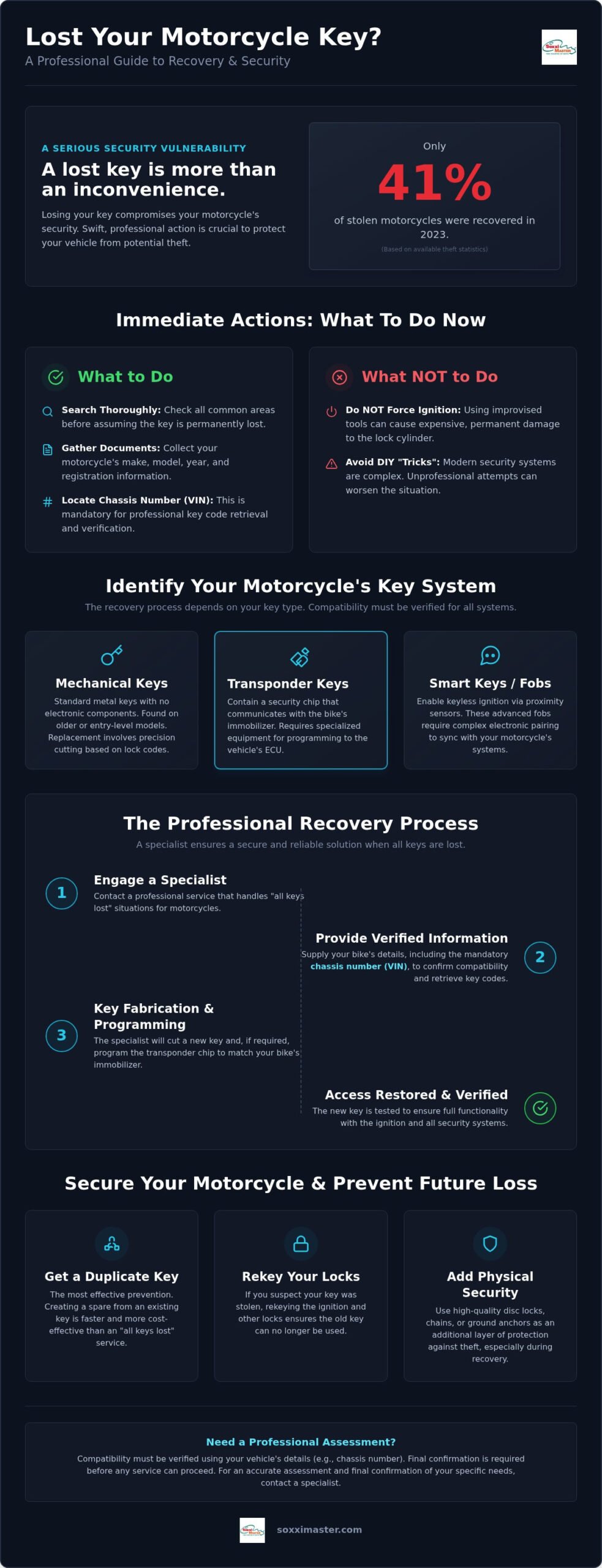 Motorcycle Key Lost: A Professional Recovery and Replacement Guide