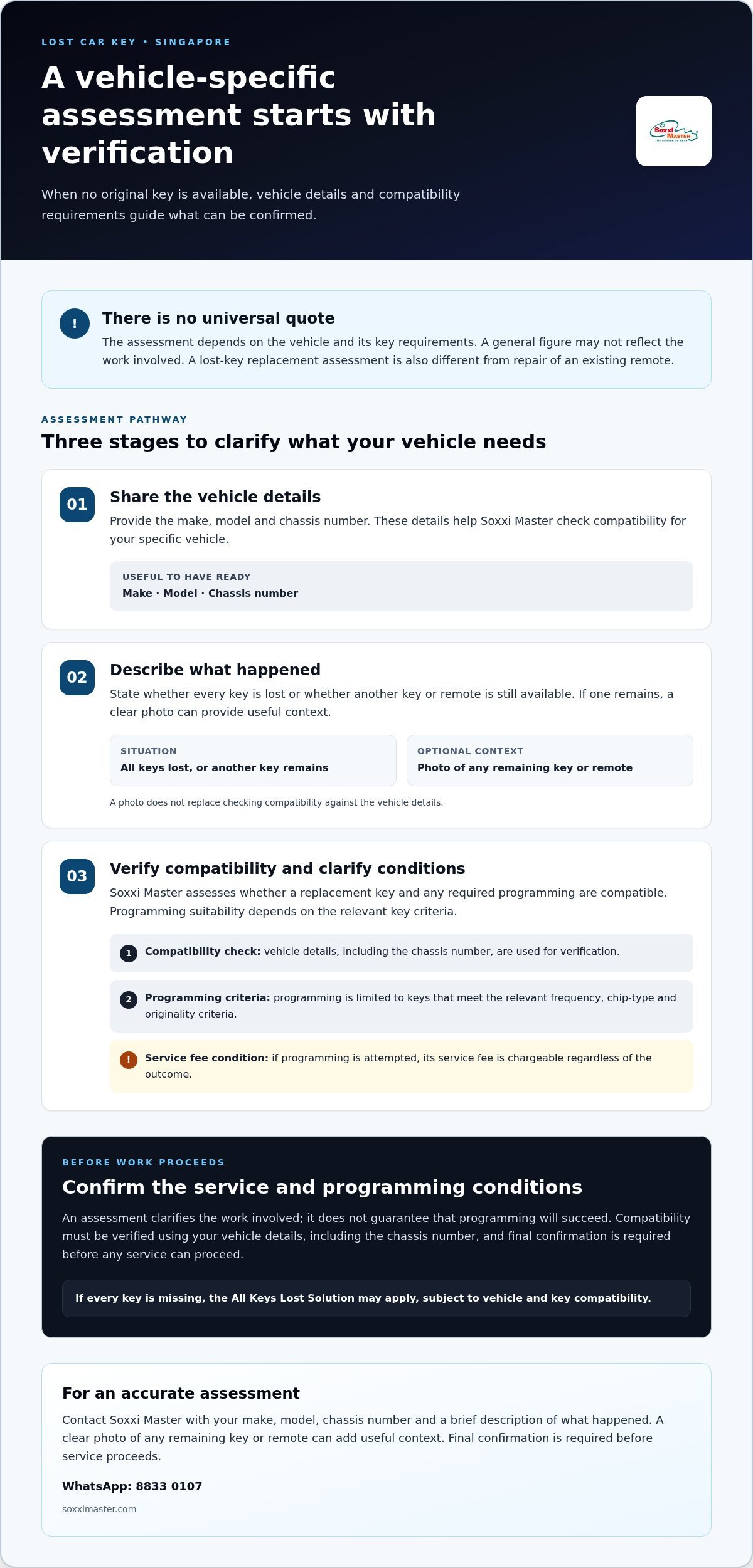 Lost Car Key Replacement Singapore Price: What Shapes Your Quote?